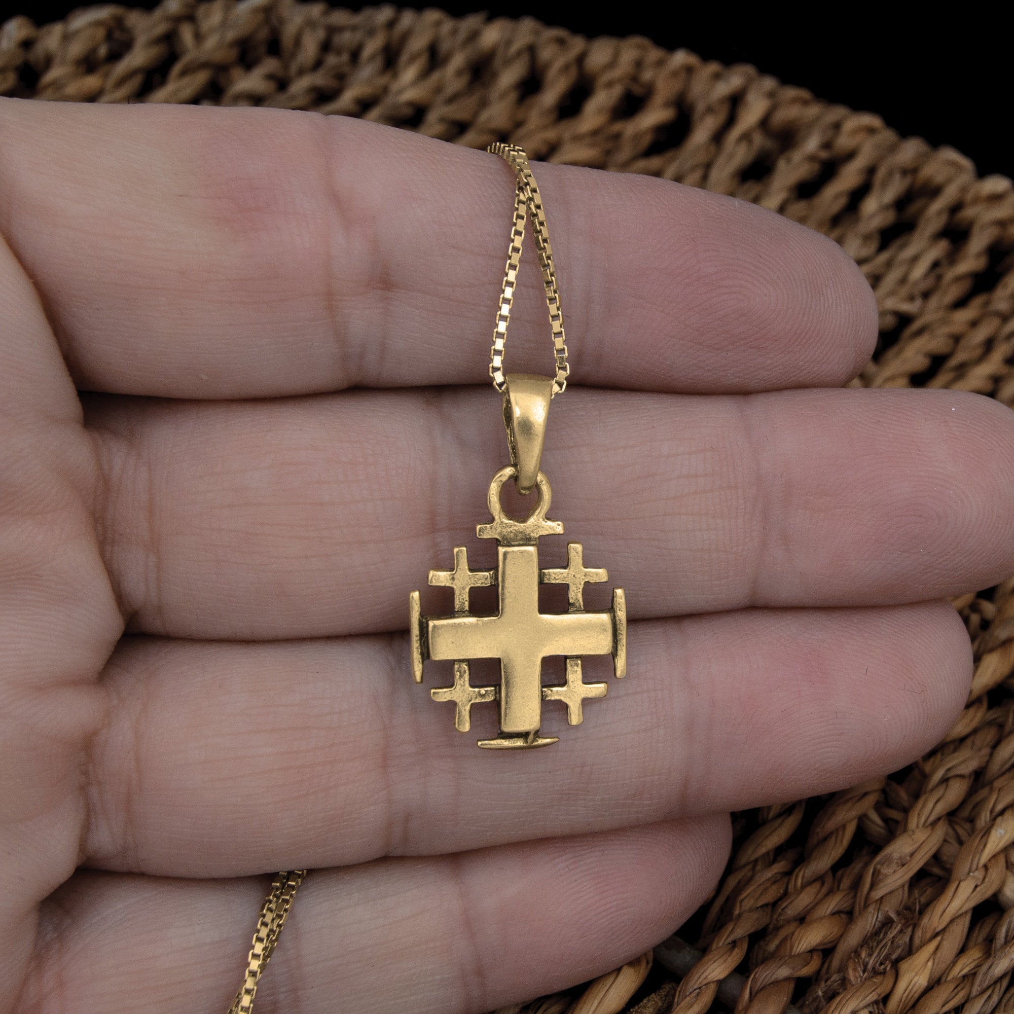 Gold and Diamond Jerusalem Cross | KC Design | Diamond Vault of Troy