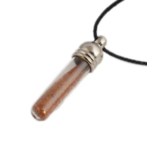 Sacred Jerusalem Holy Earth Glass Pendant Amulet Necklace - Unique Handmade Christian Gift Charm for Men Women Authentic Certified Holy Land