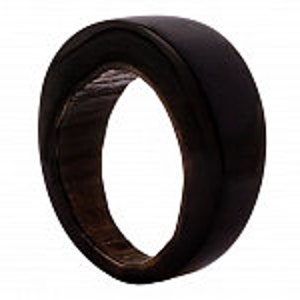 Round Smooth Oryx Horn Ring, Antelope Horn Shofar Israel Jewelry, Available in Sizes 6-13, Handmade Polished Judaica