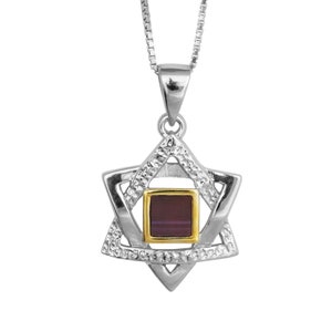 Star of David Necklace Pendant Jewish star pendant Magen david necklace men Bat Mitzvah gift