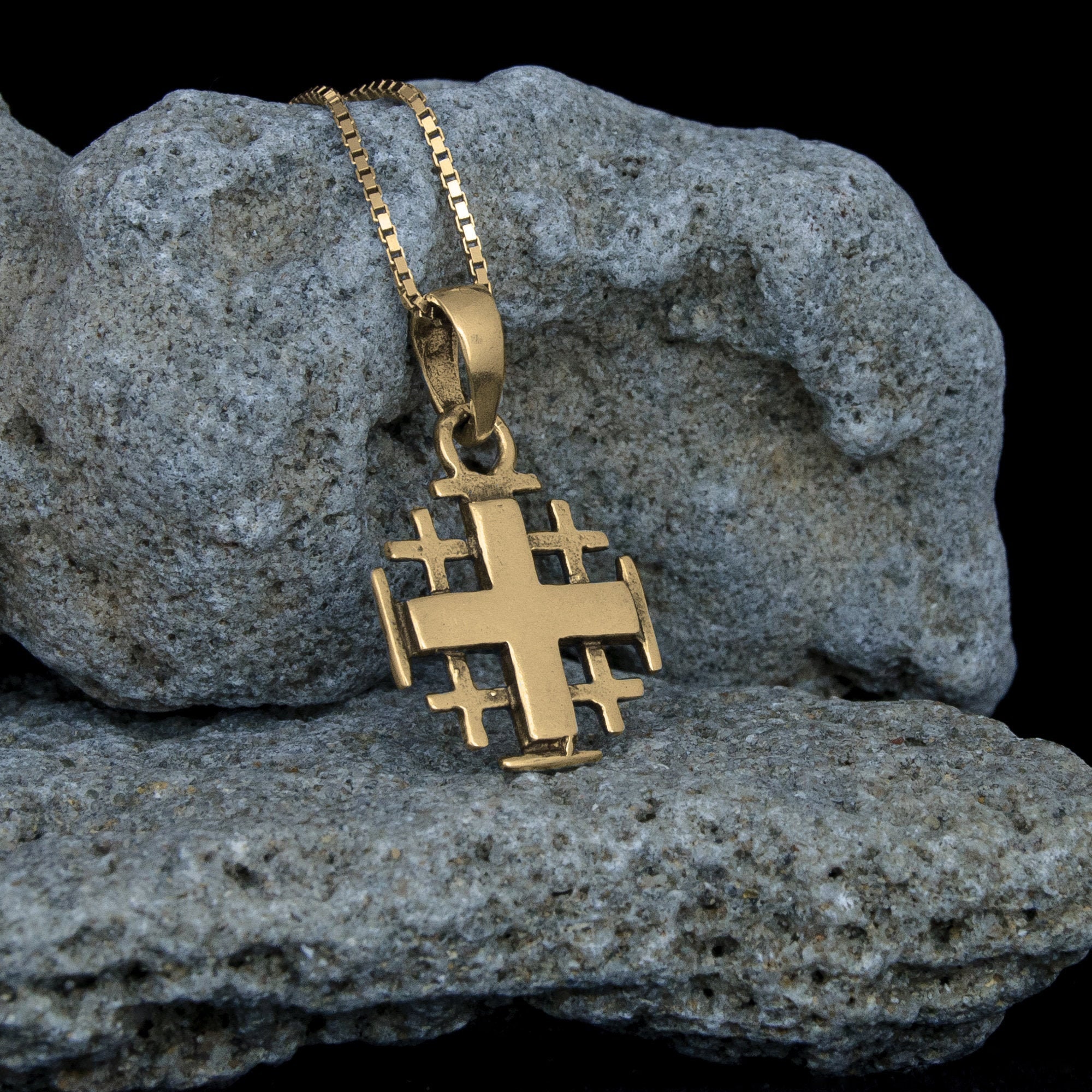 イスラエル 異素材デザインの大ぶりネックレス