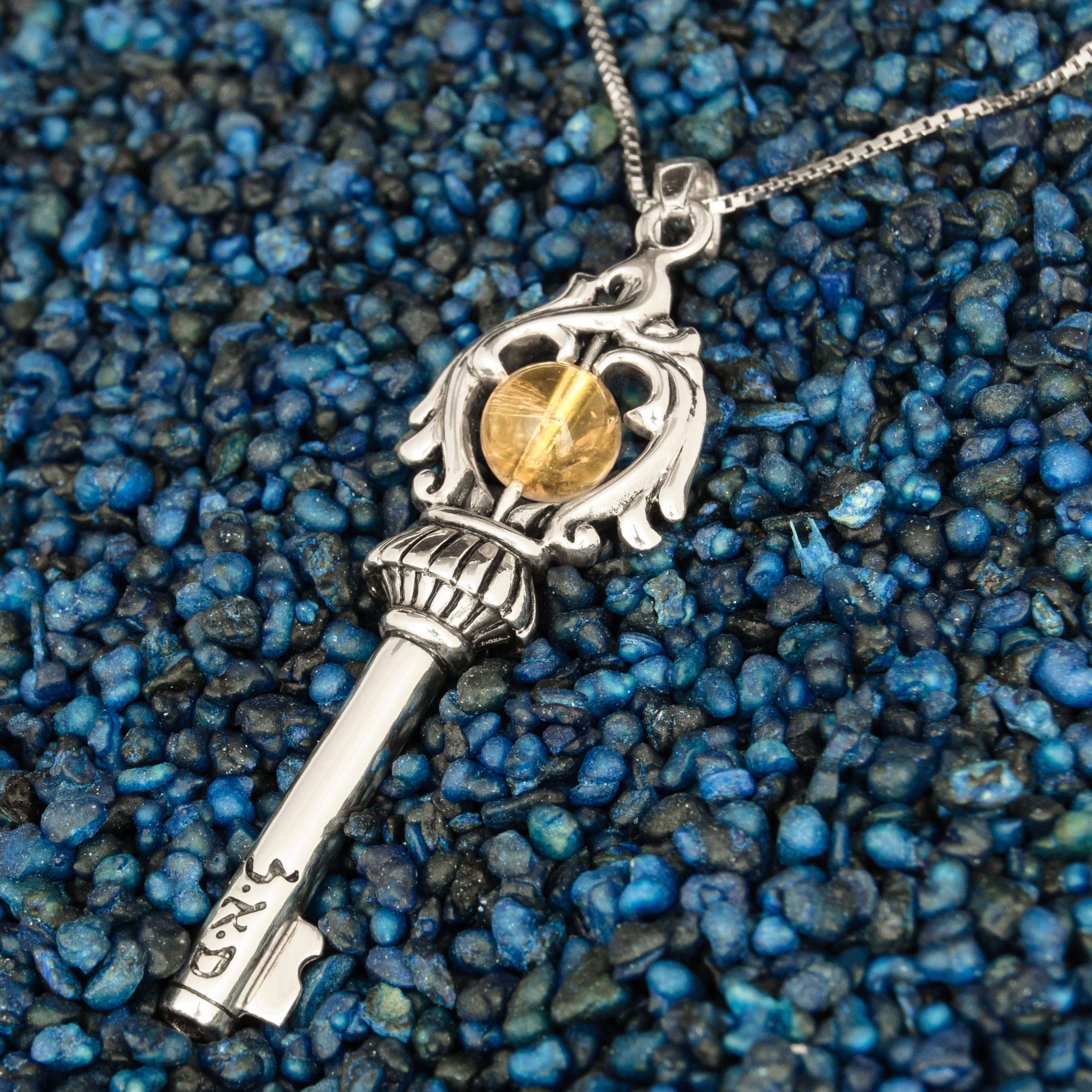 Vinani AGP-S50 - Ciondolo con perla d'acqua dolce in conchiglia spazzolata con catena a serpente, 50 cm, in argento Sterling 925
