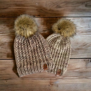 Chunky Knit Beanie & Mitten Pattern Bundle (PDF Pattern)