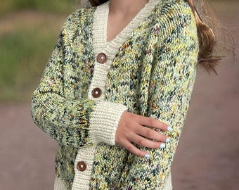 Kardigan Ellis | Wzór na robótkę na drutach | grube robótki na drutach | włóczka noventa