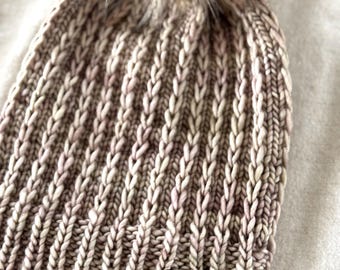 Czapka Emery | luksusowa czapka | Czapka dla dorosłych | Ręcznie robiona na drutach | Wełna merynosów