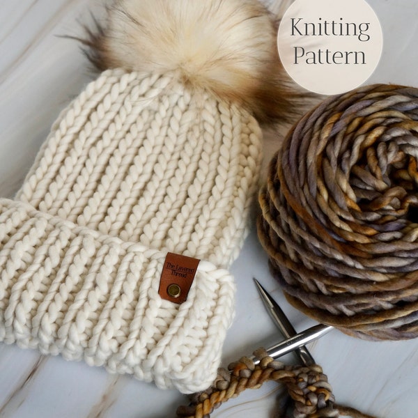 Atlas Beanie Pattern| Ribbed Beanie Pattern | Knitted Hat Pattern