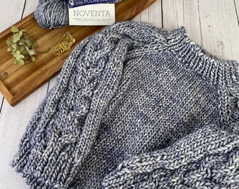 Wzór na sweter Ari Kids Cable Knit: gruba wełna merynosowa (wzór w formacie PDF)