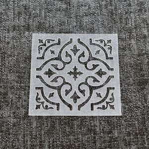 Tile Stencil - Design 01 | Decorative Stencil for Painting | Reusable Art Stencil for Walls, Furniture & Home Décor