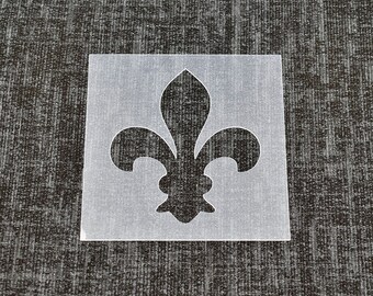 Fleur De Lis 1 - Reusable Stencil - High Quality Strong 350 Micron Stencils