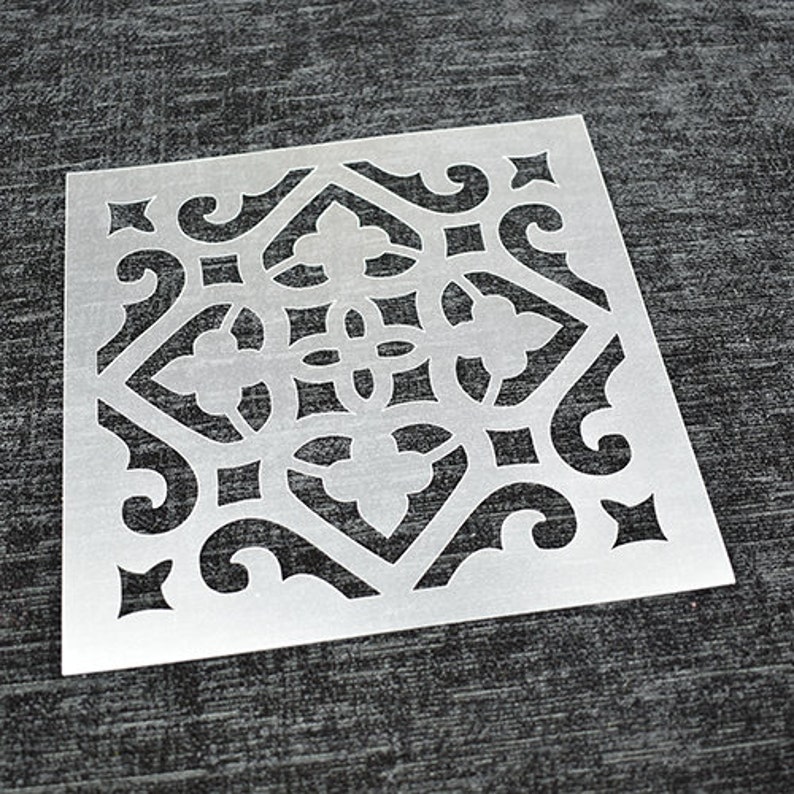 Tiles Reusable Stencil for Floors Walls Decorations