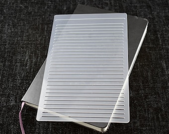 Notebook Stencil for A4 and A5 Journals - Lines