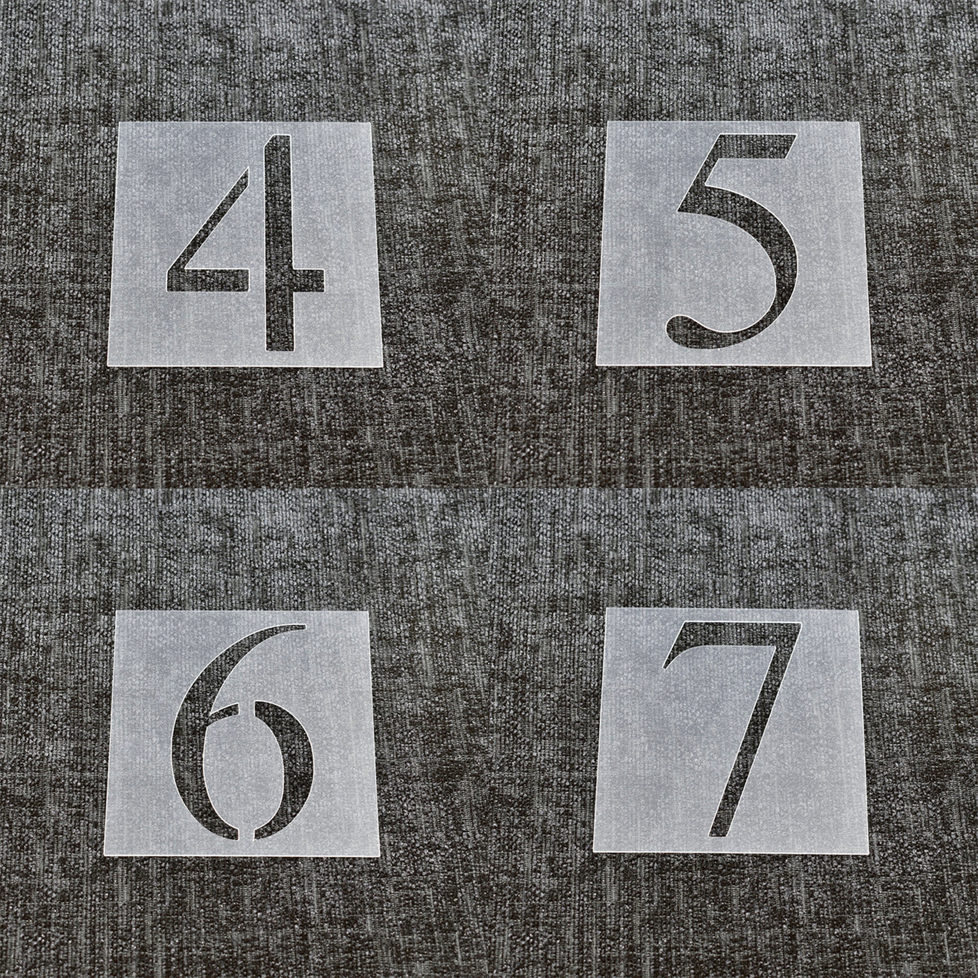 Number Stencils - Choose a Design (sold Individually) - Reusable ...