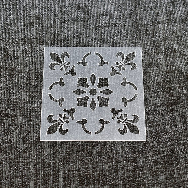 Stencilini Design 43 Tile Stencil – Reusable 350 Micron Strong Stencil Made In UK