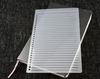 Notebook Stencil for A4 and A5 Journals - Bullet Point