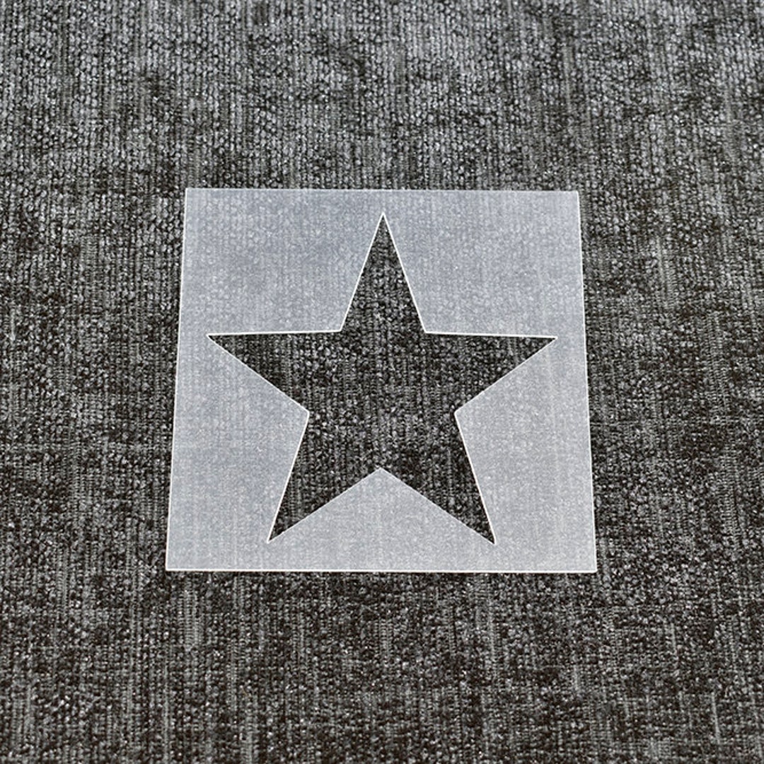 Star - Reusable Shape Stencil - High Quality Strong 350 Microns - Etsy