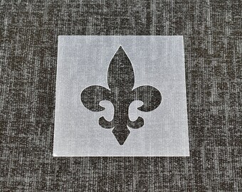 Fleur De Lis 3 - Reusable Stencil - High Quality Strong 350 Micron Stencils