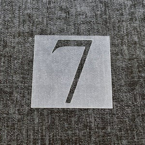 Number 7 - Reusable Number Stencil - High Quality Strong 350 Microns