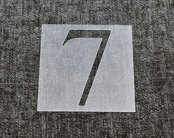 Number 7 - Reusable Number Stencil - High Quality Strong 350 Microns