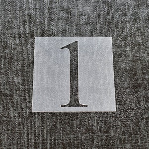 Number 1 - Reusable Number Stencil - High Quality Strong 350 Microns