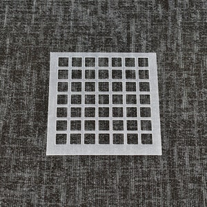 Square - Design 1 - Reusable Pattern Stencil - High Quality Strong 350 Microns