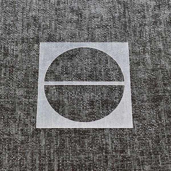 Semi Circle Stencil - Reusable Stencil. High Quality Strong 350 Micron Stencils.