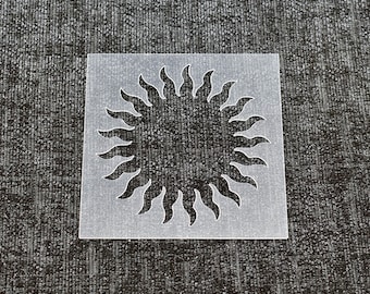 Sun Stencil - Reusable Stencil. High Quality Strong 350 Micron Stencils.