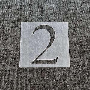 Number 2 - Reusable Number Stencil - High Quality Strong 350 Microns