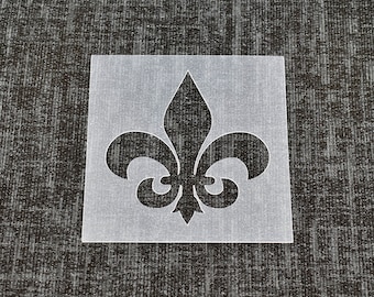Fleur De Lis 2 - Reusable Stencil - High Quality Strong 350 Micron Stencils