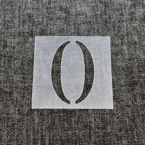 Number 0 - Reusable Number Stencil - High Quality Strong 350 Microns