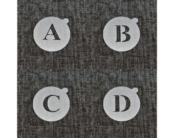 Reusable Coffee Letter Stencils. High Quality Strong 350 Micron Stencils.