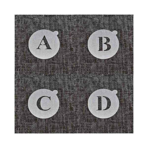 Reusable Coffee Letter Stencils. High Quality Strong 350 Micron Stencils.