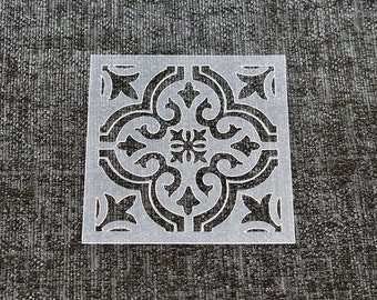 Herbruikbare sterke tegelstencil. Hoge kwaliteit sterke 350 micron stencils. (TILE_STEN43)