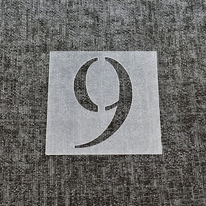 Number 9 - Reusable Number Stencil - High Quality Strong 350 Microns