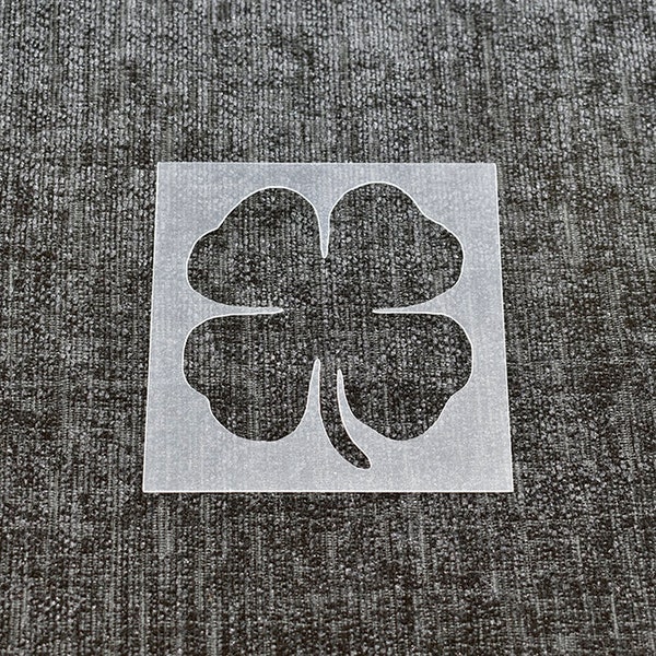 Four Leaf Clover Stencil - Reusable Stencil. High Quality Strong 350 Micron Stencils.
