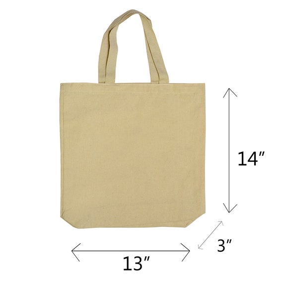 Blank Natural Canvas, Cotton and Polyester Tote Bags