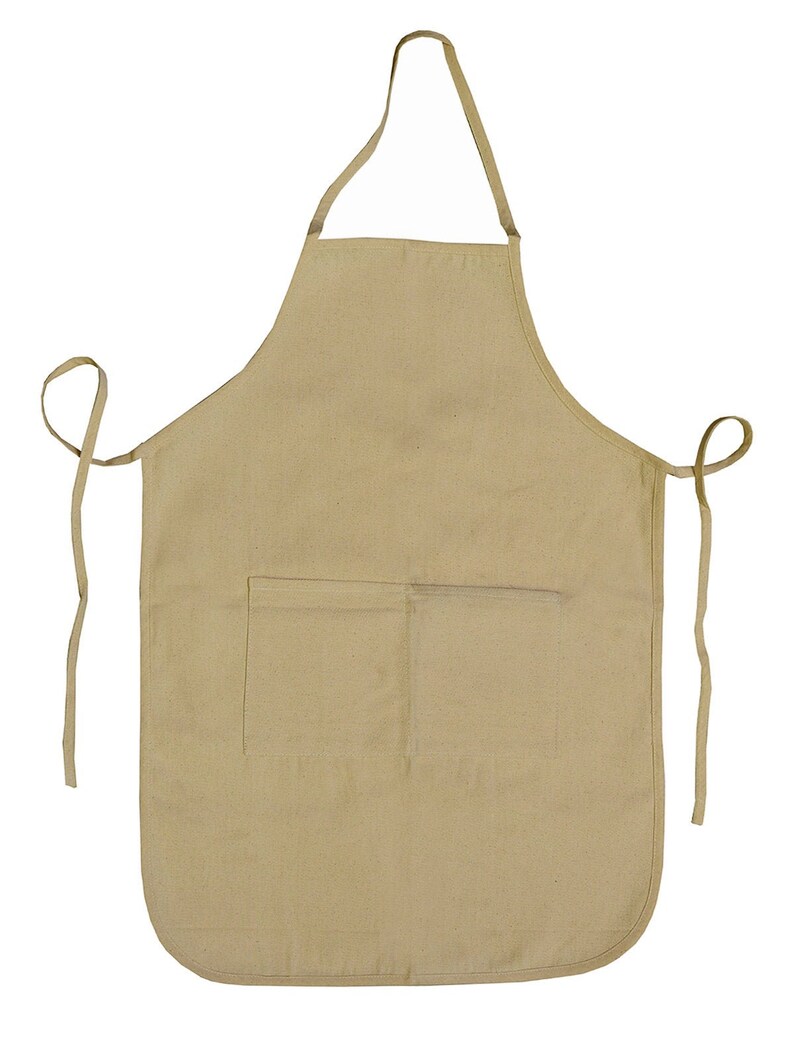 6 Pack Blank Adult Apron with Pockets 100 Cotton DIY Etsy