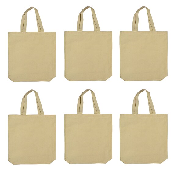 small plain canvas bags