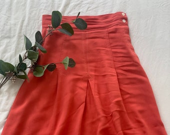 1930s 1940s New York creations gorgeous peachy gabardine, cotton vintage skirt