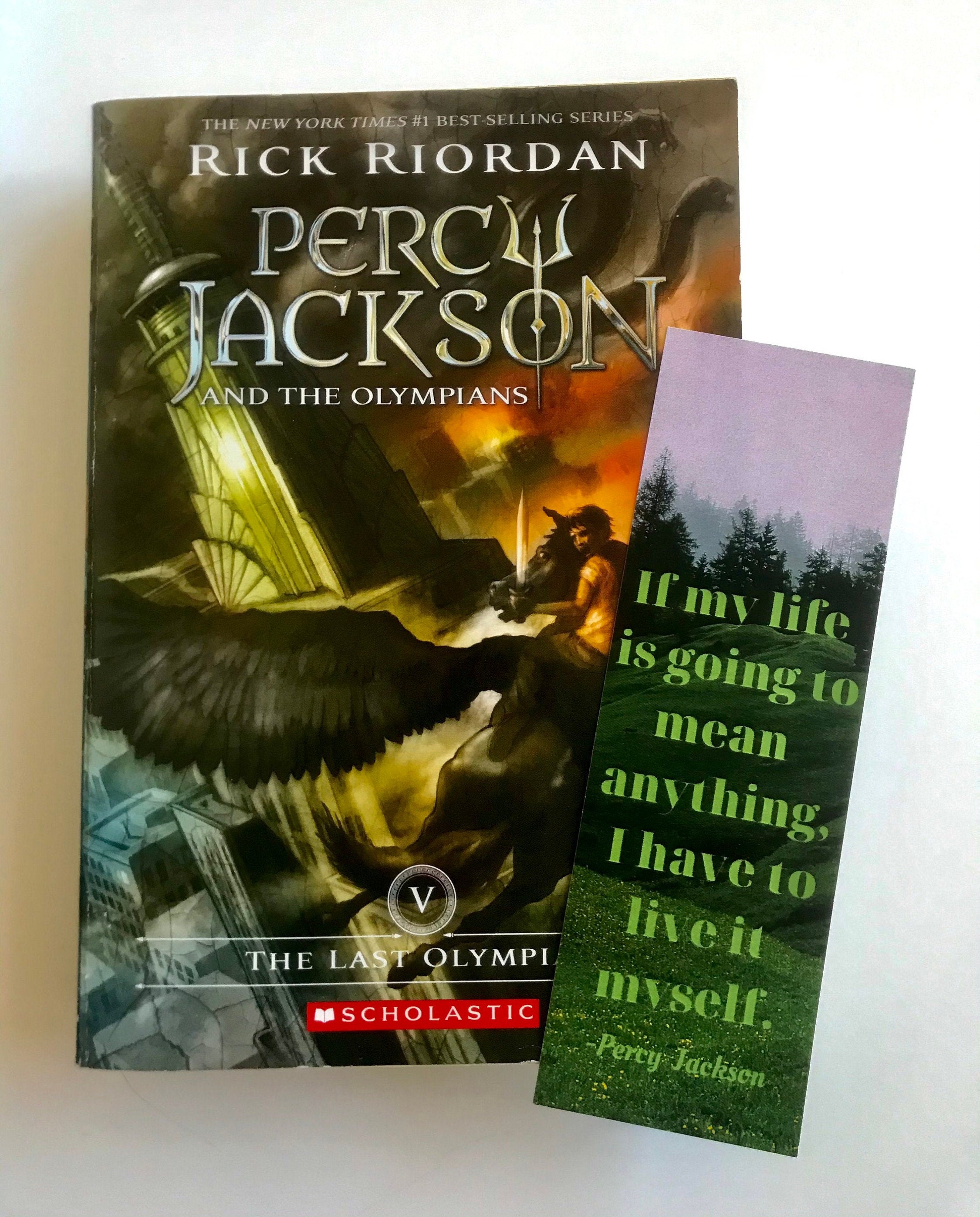 Percy Jackson and the Olympians Bookmark Set PJO Rick - Etsy UK