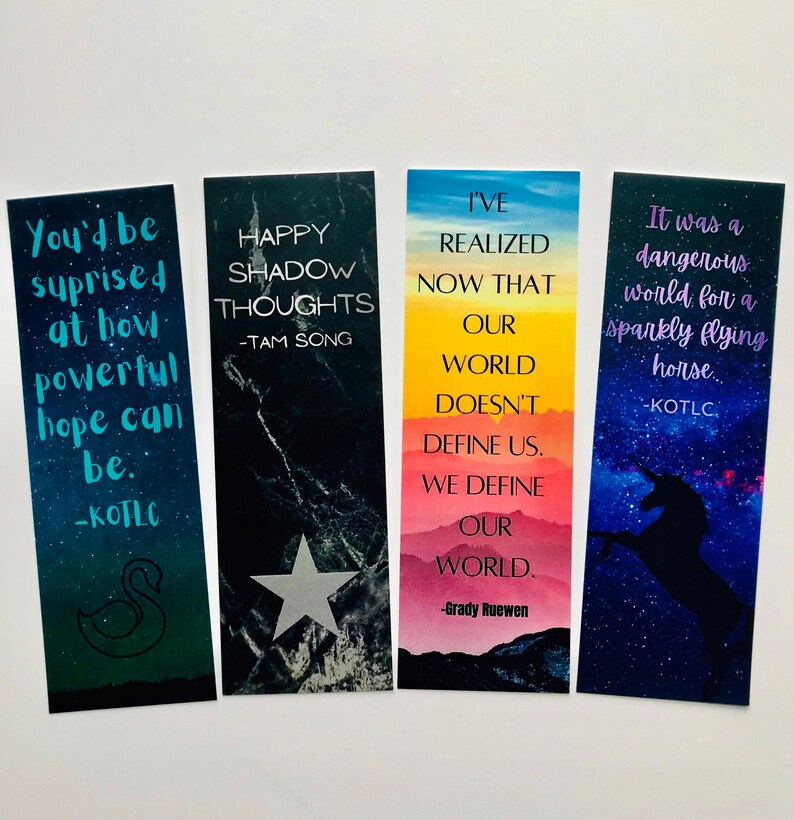 Keeper of The Lost Cities Bookmark Set KOTLC Shannon Etsy