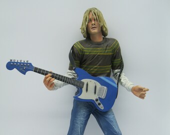 Rock n Roll Grunge USA seller Custom Minifigure Kurt Cobain
