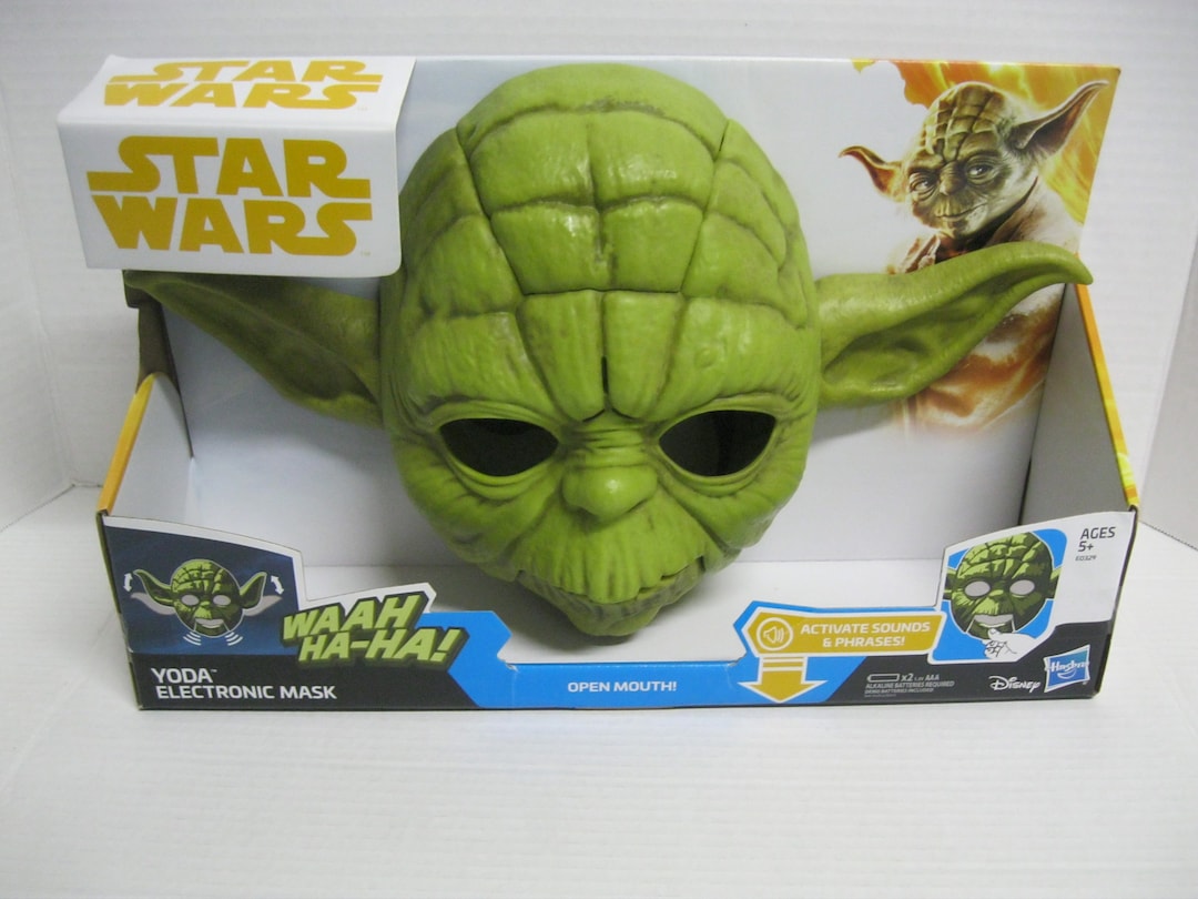 Star Wars Yoda Electronic Talking Mask New in Box FREE Etsy