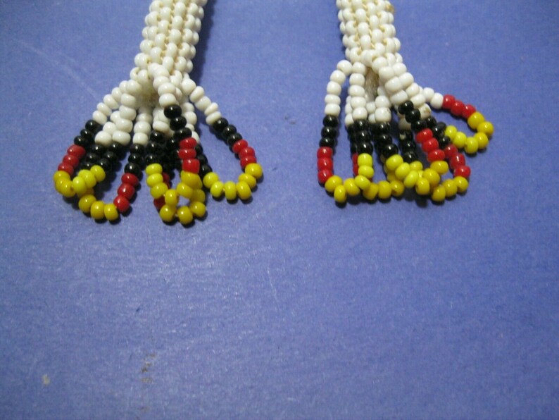 Native American Handmade Beaded Slide Bolo Tie Beautiful
