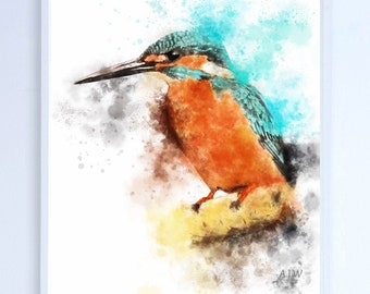 絵画J・HOOK KINGFISHER IN AN EXOTTC GARDEN 絵画J・HOOK KINGFISHER IN AN EXOTTC GARDEN