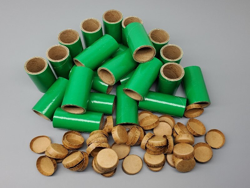 Generic 25pc Fireworks Paper Cardboard Tubes 3/4"" X 4"" X