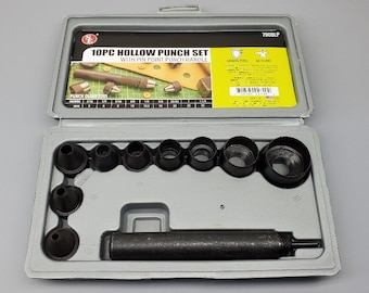 10pc Hollow Punch Set