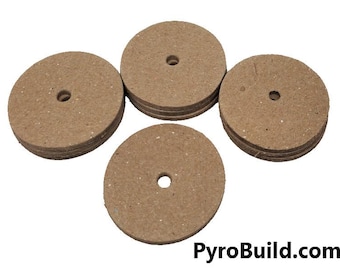 10pc 2" With 3/16" Hole Fireworks Paper Disc Plugs Caps For Tubes Crafts