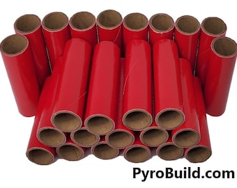 25 Stück rote 26,5 mm Feuerwerks-Pappröhren 23/32" x 2-1/2" x 3/32" Pyro