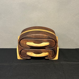 Handmade Solid Wood Jewelry Keepsake Trinket Bandsaw Box