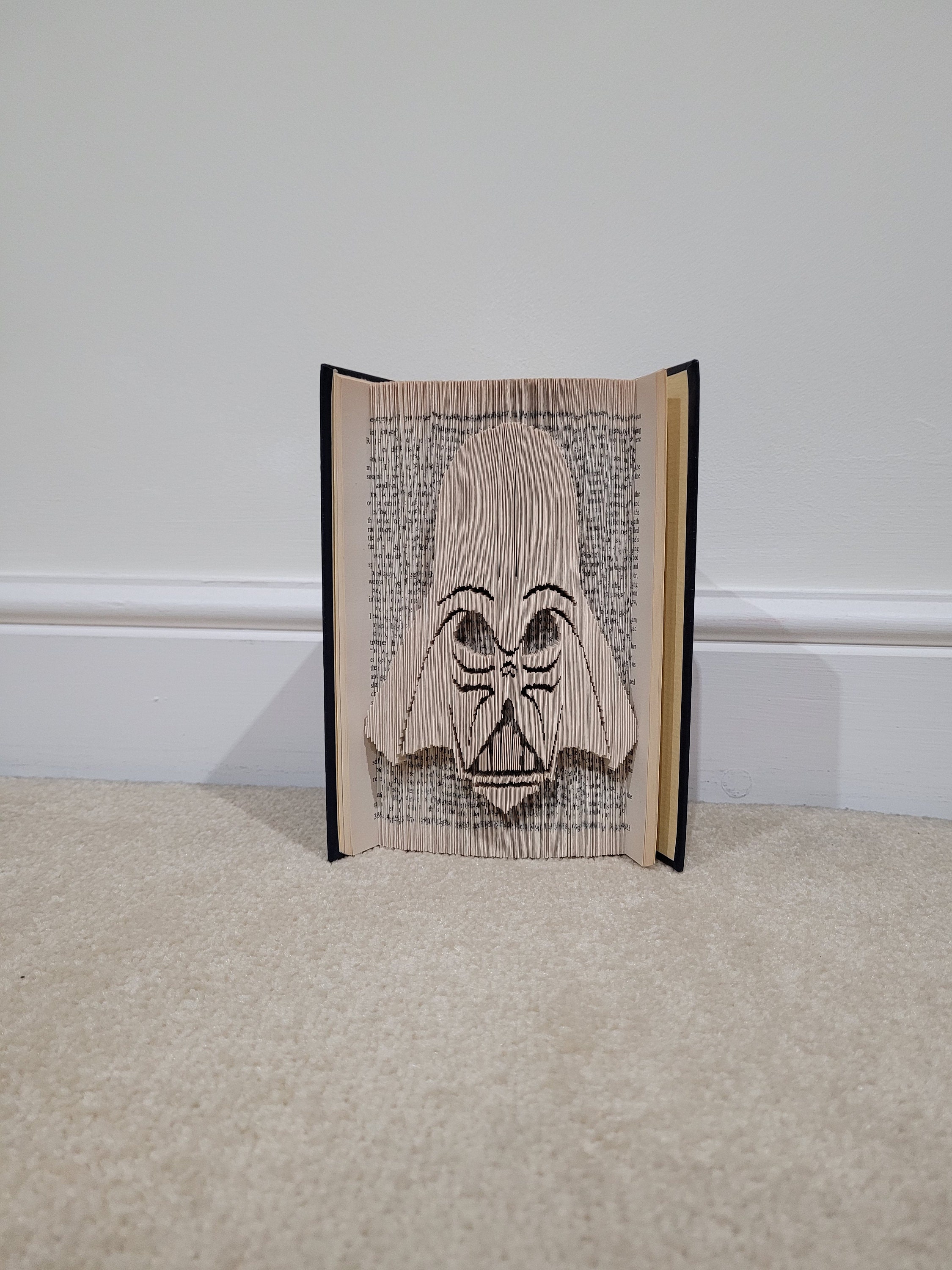 Pattern Only - Darth Vader Book Folding - Cut and Fold - Book